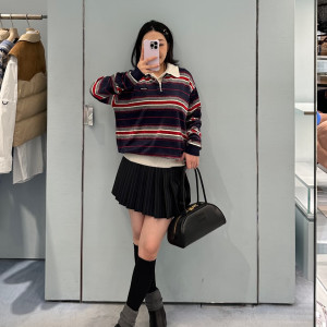 블랙 레더 토트백