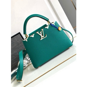 LV 그린 레더 핸드백